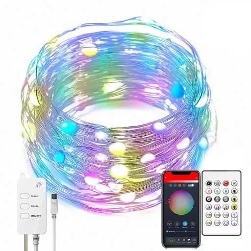 Inteligentne łańcuchy świetlne LED RGB Indoor 5 metrów WIFI SMART