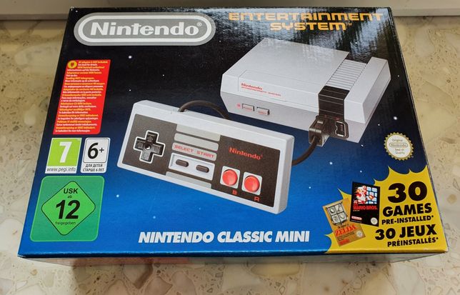 Nes Mini Nintendo Retro Konsola Stan Perfekcyjny Pełny Zestaw