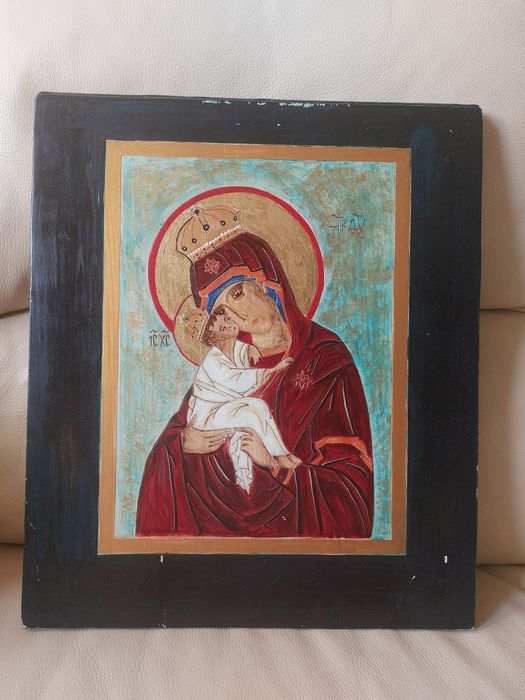 Ikona,  Obraz  ręcznie malowana Matka Boża