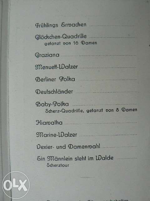 1917 rok. SCHLUSSBALL . Zaproszenie na bal . Tanzkarte .Gnesen Gniezno