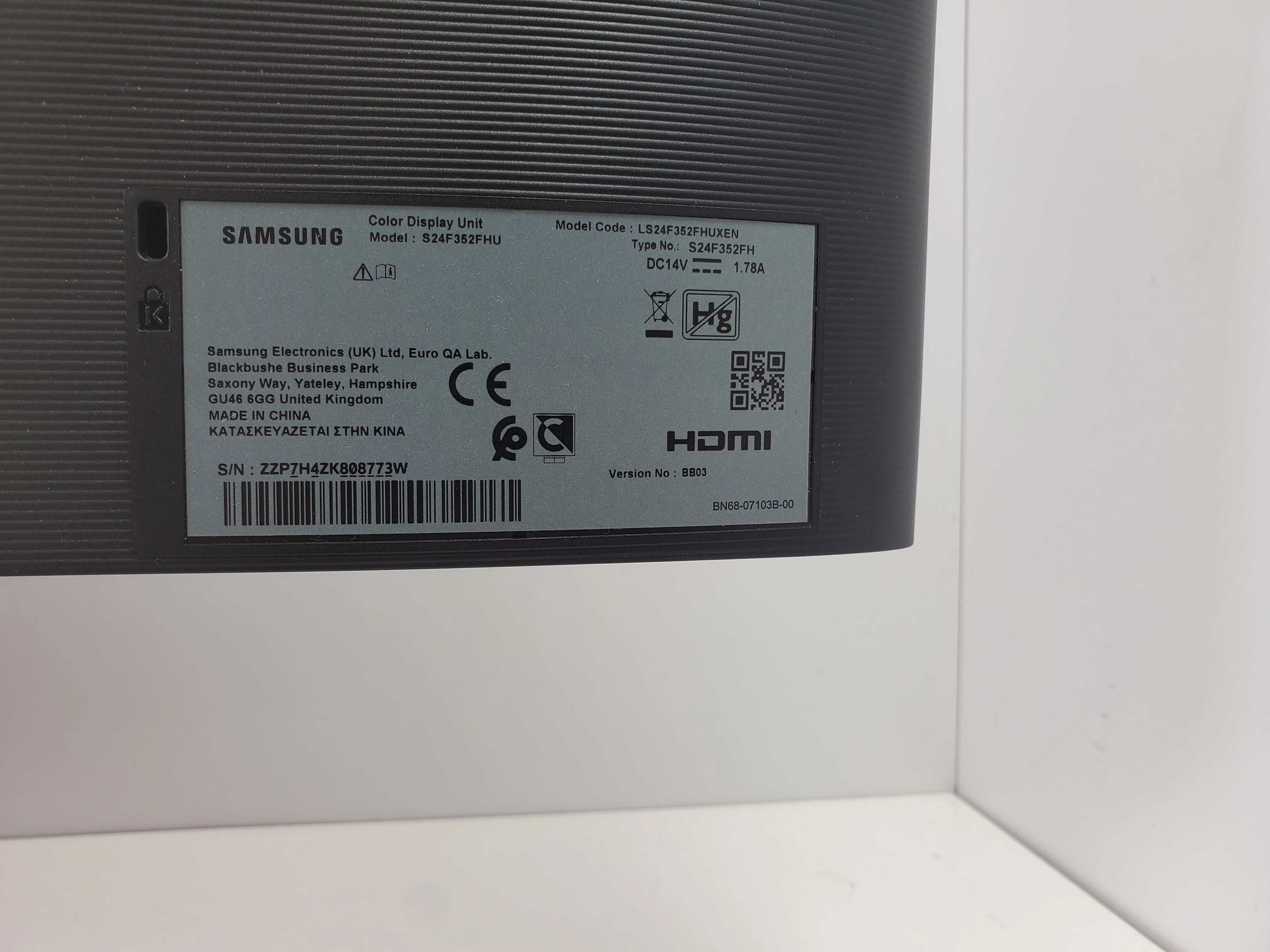 Monitor samsung s24f352fhu 23.5" 1920x1080px 4 ms
