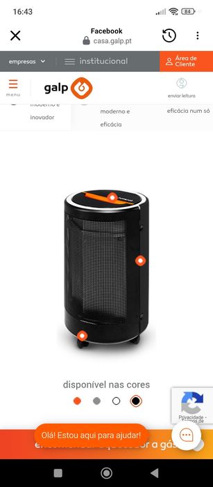 Aquecedor a gás Galp