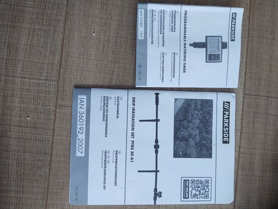 Zestaw do automatycznego podlewania z zegarem sterującym Parkside