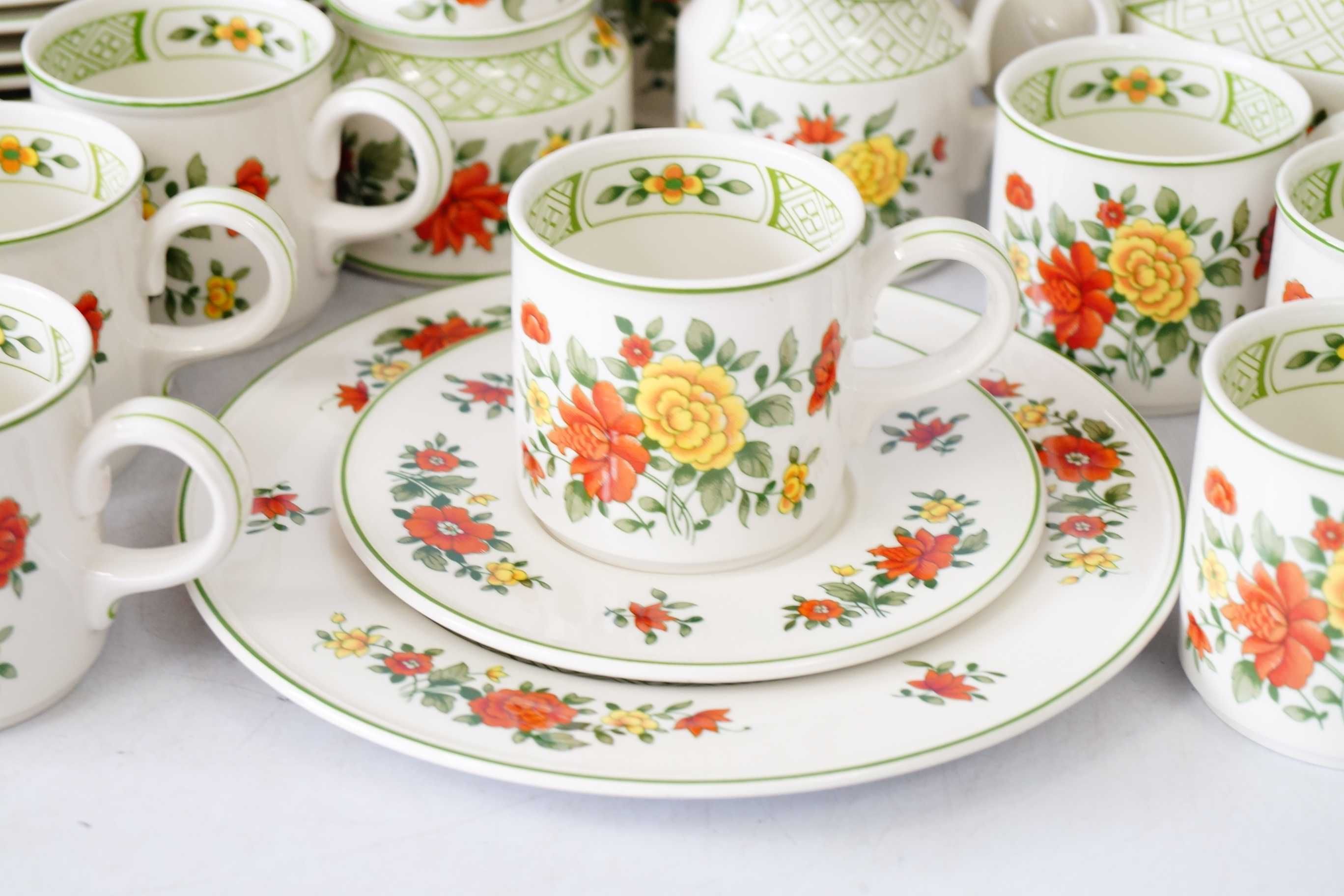 Villeroy Boch Summerday serwis kawowy 12 osób PIĘKNY