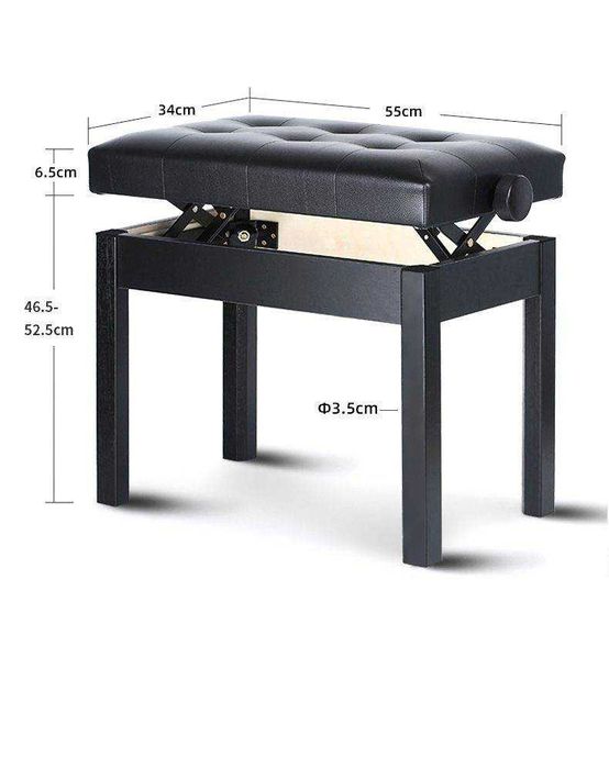 Ława do pianina Kaline BA212 BR siedzisko fortepianowe