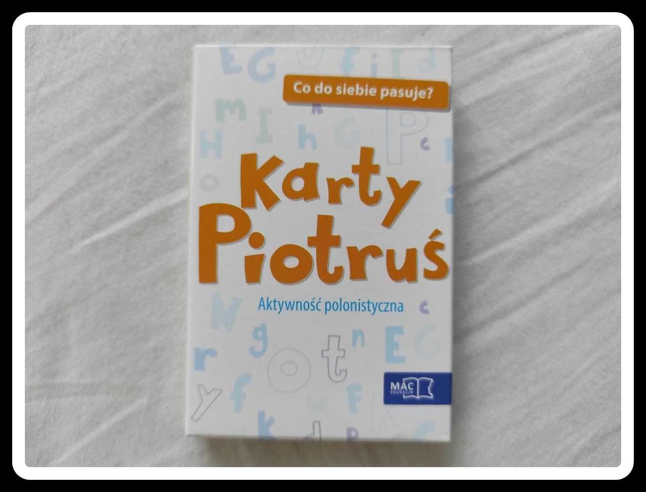 Karty Piotruś co do siebie pasuje - aktywność polonistyczna