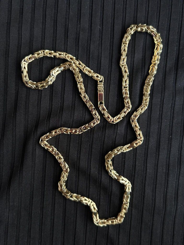 Złoty łańcuch królewski 61.5 grama 61 cm próba 585