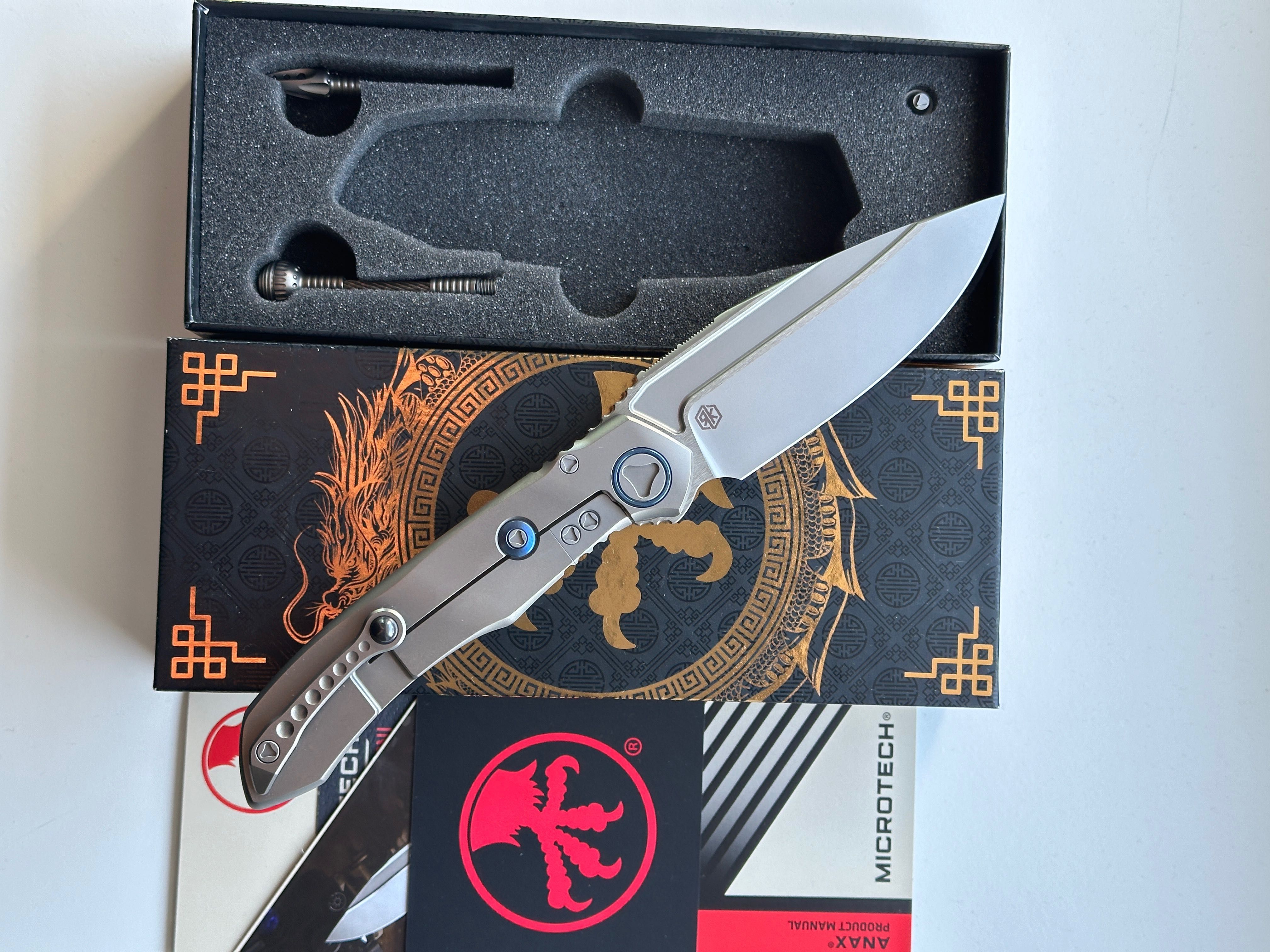 Nowy nóż Microtech Anax 190C-7 CFITI