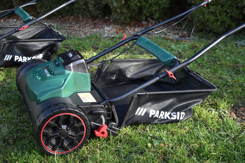 Kosiarka akumulatorowa wrzecionowa Parkside 20v