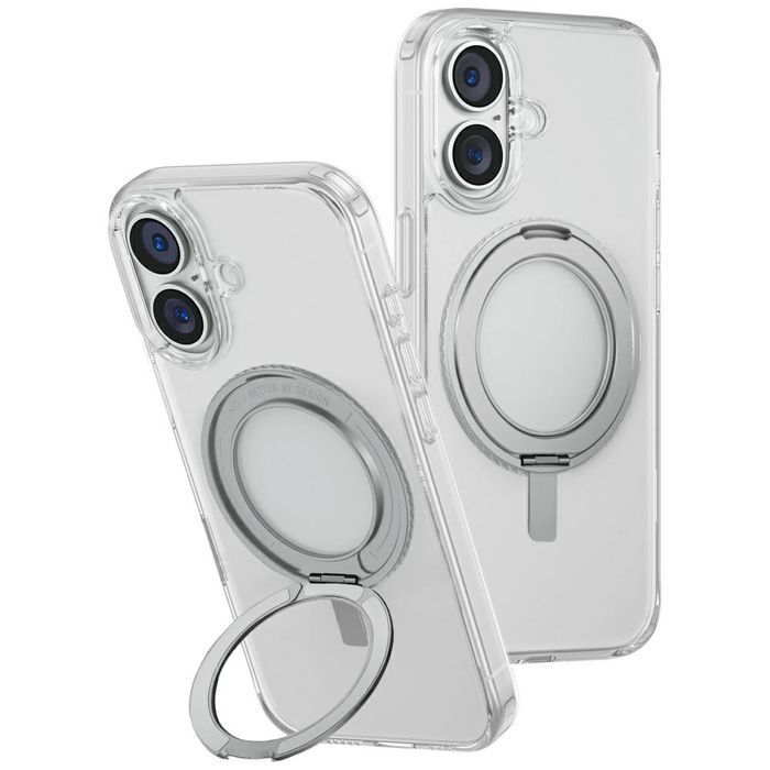 16 360 Etui Plus Swivix Uniq Rotating Iphone Kickstand Przezroczysty