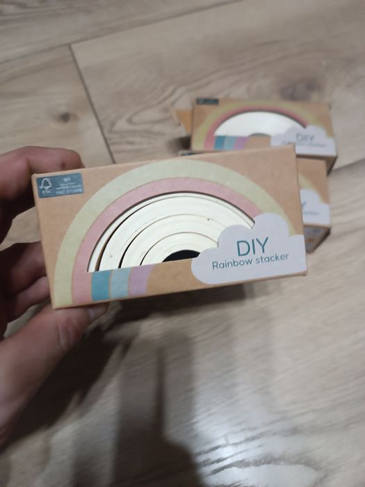 Drewniana tęcza zabawka 3 sztuki 25zl