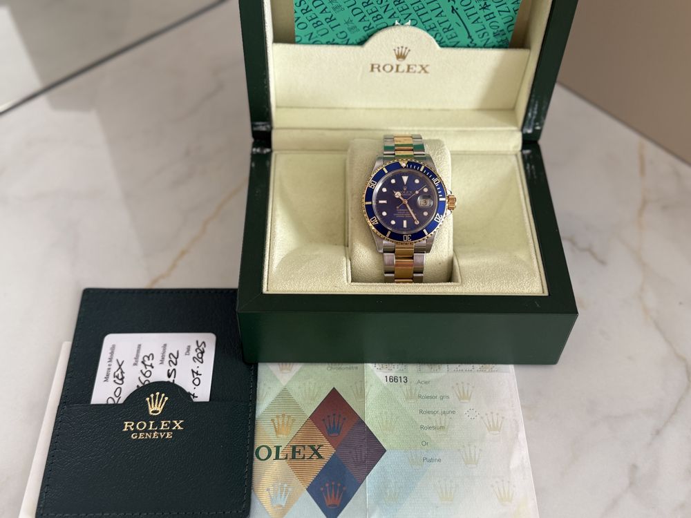 Rolex Submariner 16613 Bluesy Full Set 2004