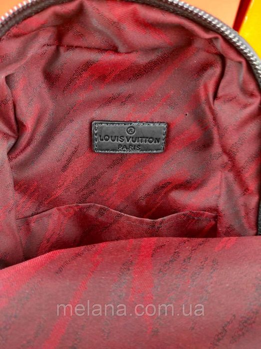 Кожаная мужская сумка слинг Louis Vuitton Луи Витон чоловіча сумка