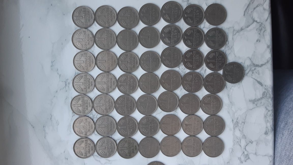Колекція монет Deutsch Mark номіналом 5, 2, 1, 0.5