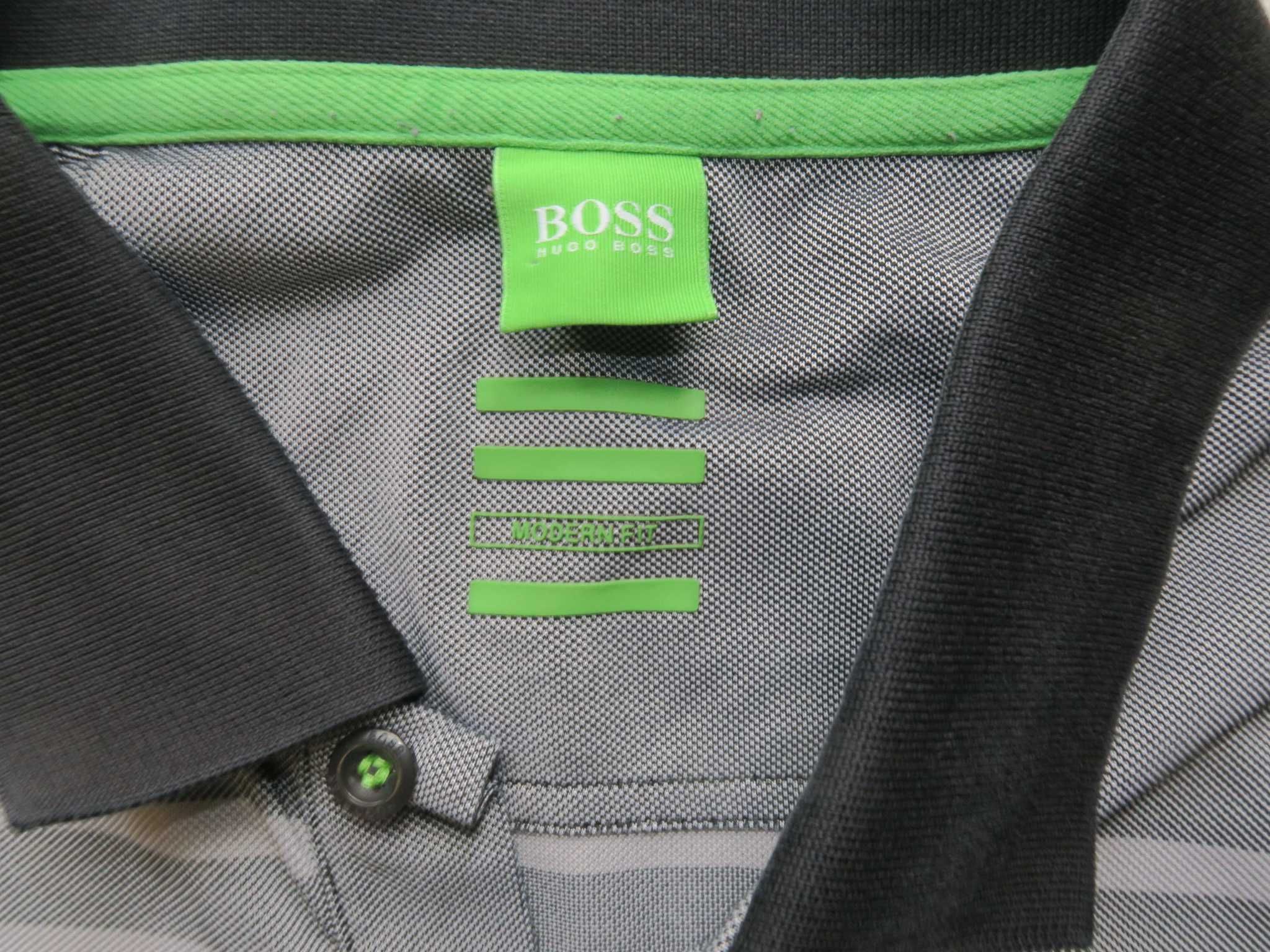 Hugo Boss koszulka polo w paski polówka XXL