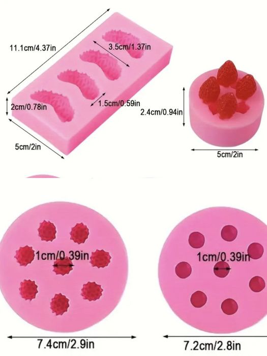 Силіконові формочки 3D 5 в 1