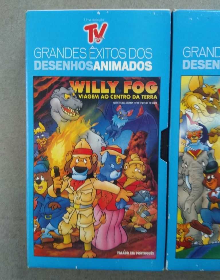 Conjunto 2 Cassetes VHS – Willy Fog - Grandes Êxitos Desenhos Animados