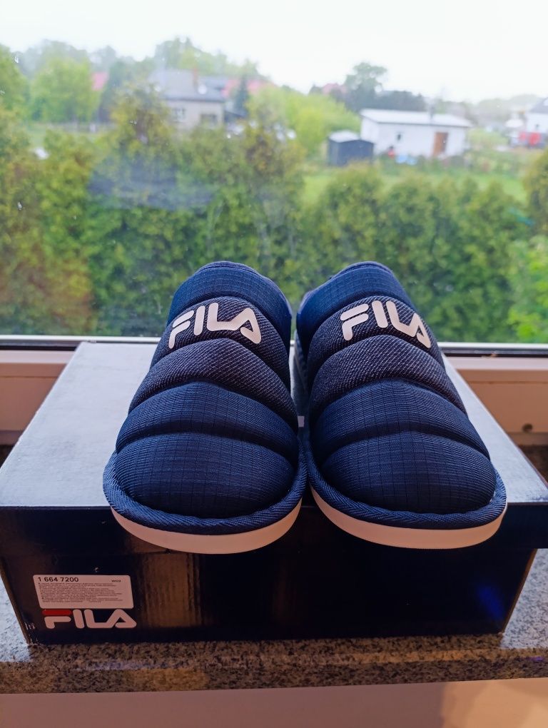 Kapcie granatowe męskie Fila rozmiar 41