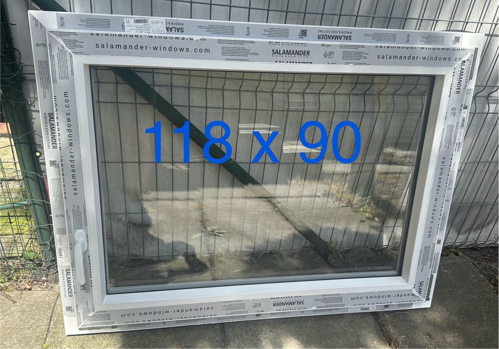 Okno PCV 117 x 86, 100 x 80 nowe, białe, dostępne inne rozmiary!!!