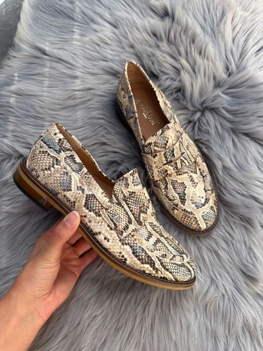 Mokasyny Visconi r 36 damskie skórzana botki baletki baleriny półbuty