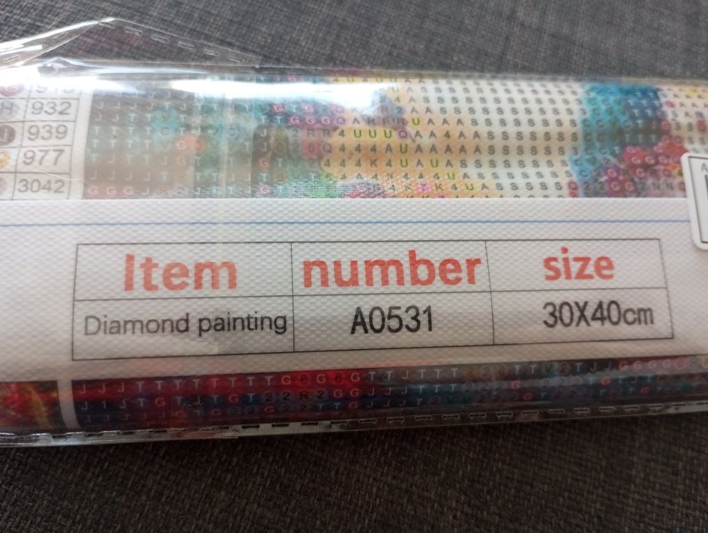 Diamond painting paw