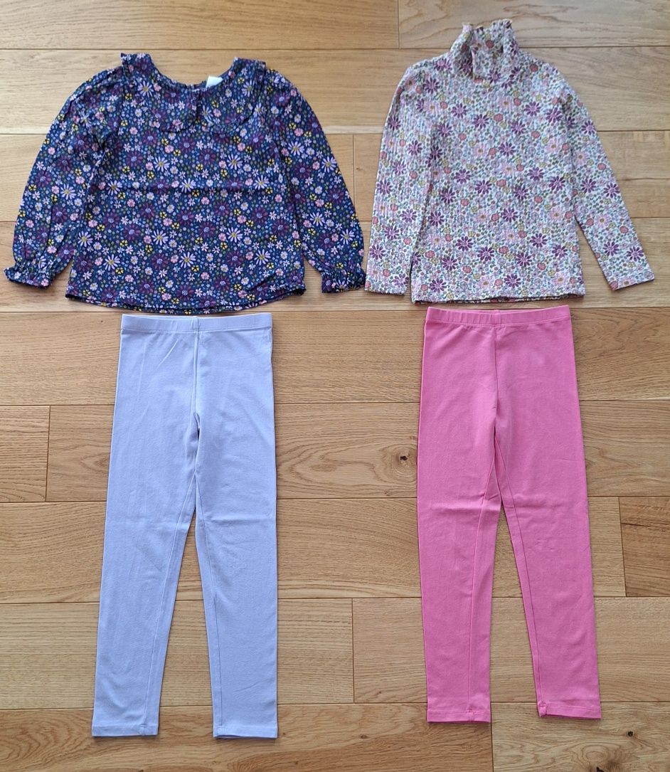Paka ubranek r 116 H&M Smyk leginsy koszulki top bluza SQUISHMALLOWS
