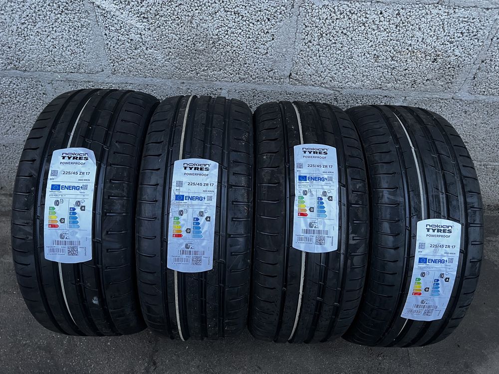 4 opony nokian powerproof 225/45/17 2022r. Nowe