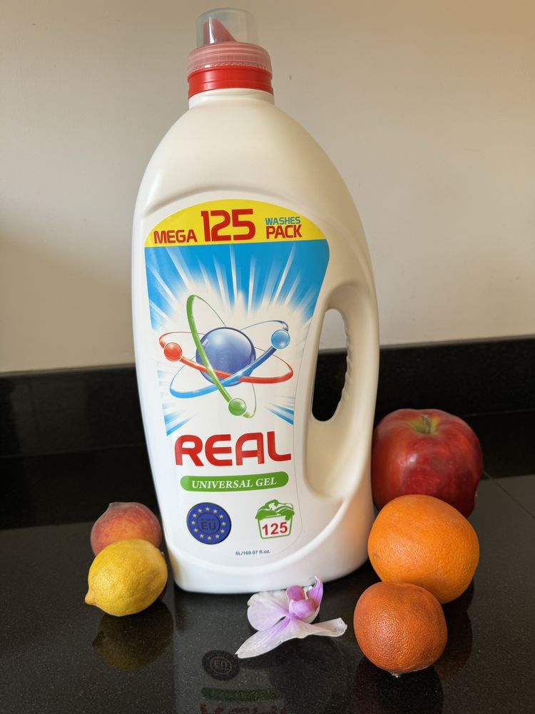 NOWOŚĆ Żel do prania REAL 5 litrów gęsty wydajny PROMOCJA ! 125 prań!