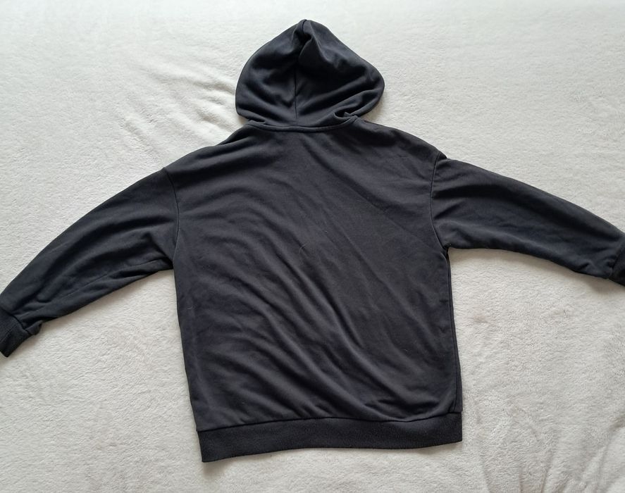 Casaco preto com capuz H&M 134/140 cm 9/10 anos