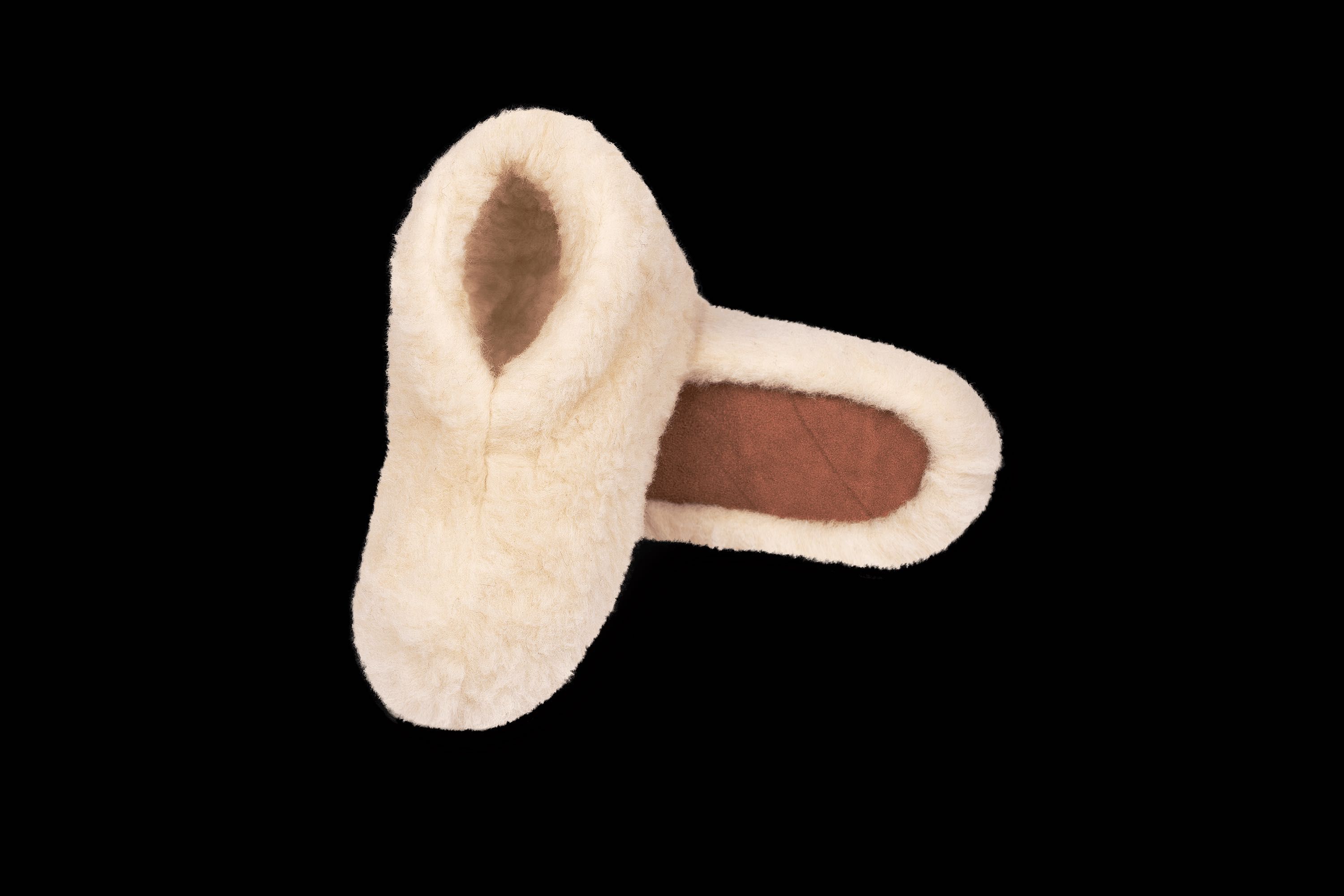 Oryginalne kapcie/bambosze Woolca z wełny merino na prezent r42 outlet