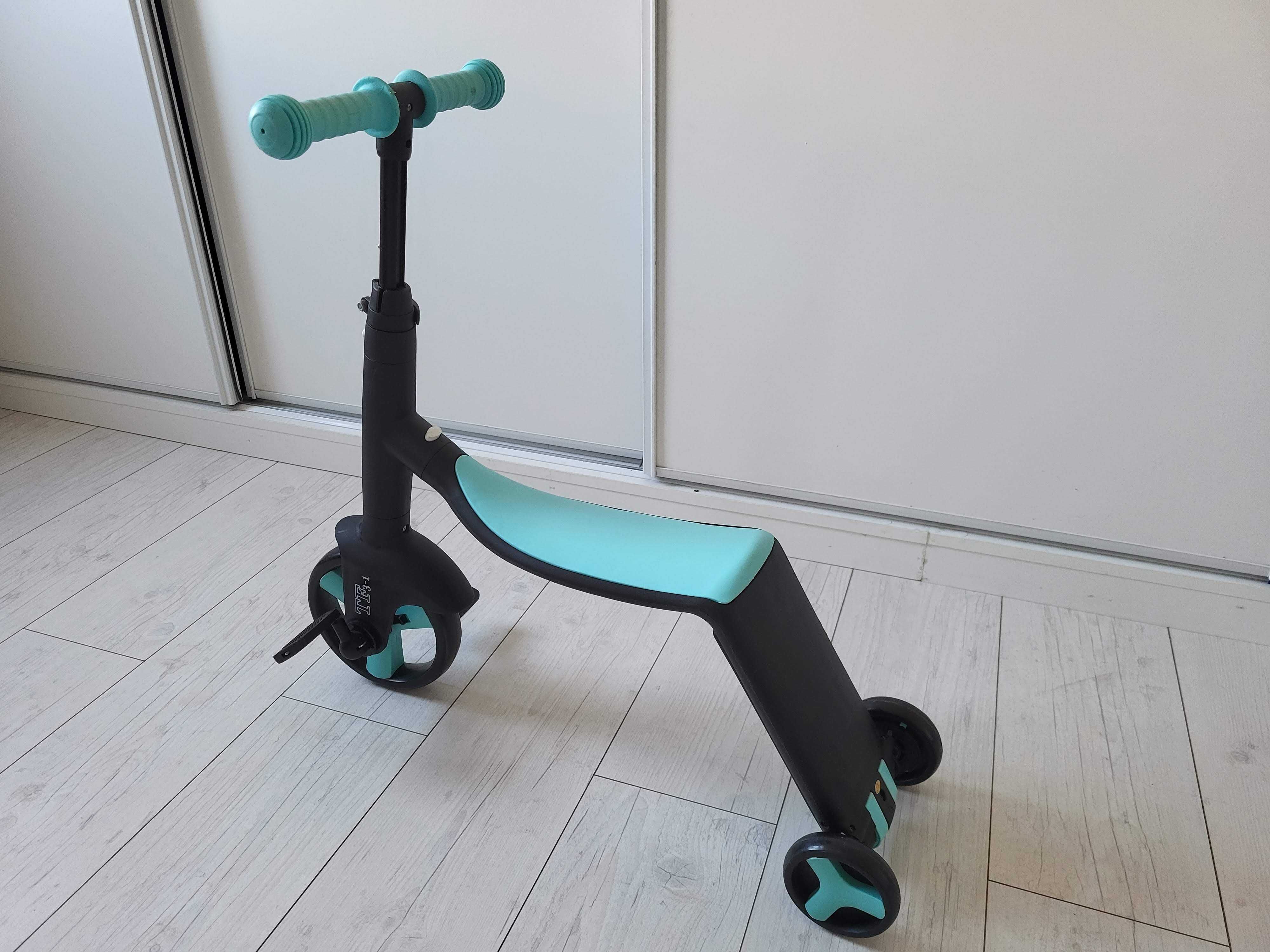 Nodle rower, hulajnoga, biegowy 3w1 jak nowy