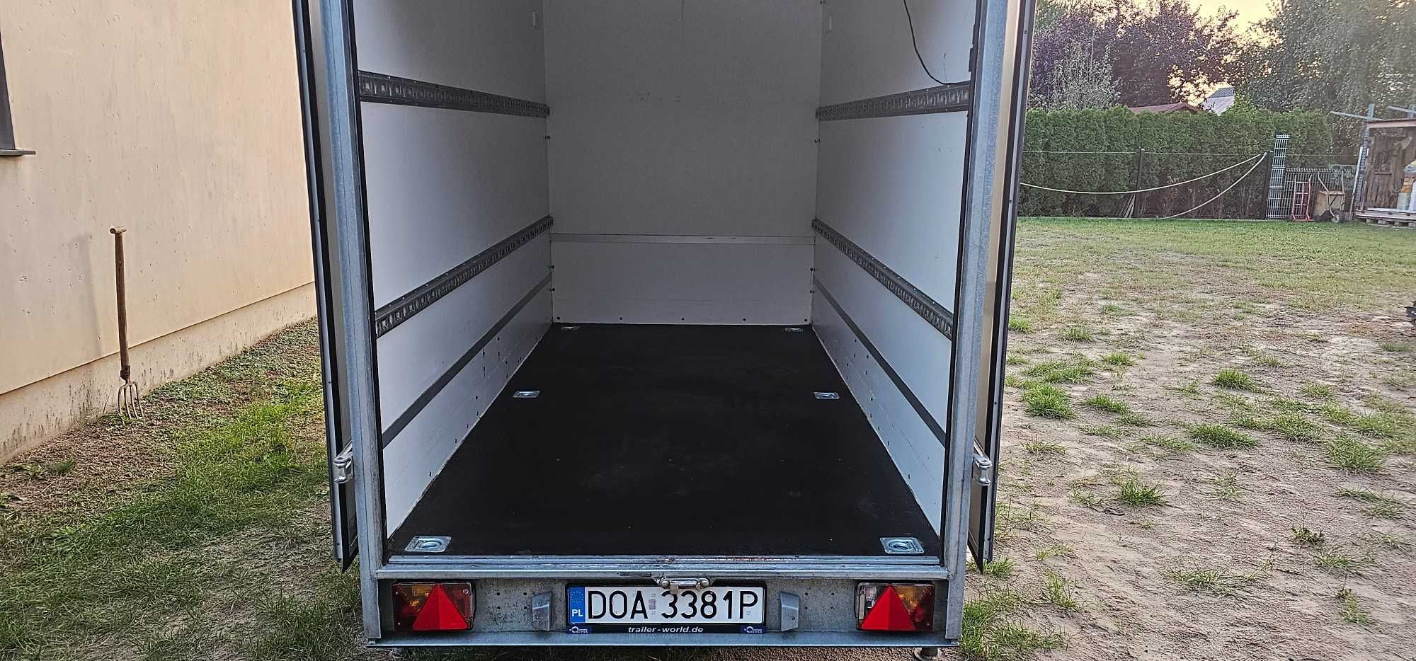 przyczepa kontener, BLYSS, zakup Polska, 1 właściciel, bezwypadkowa