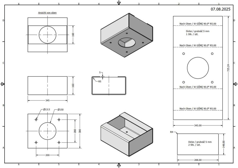 Profesjonalne rysunki techniczne 2D/3D – projektowanie CAD