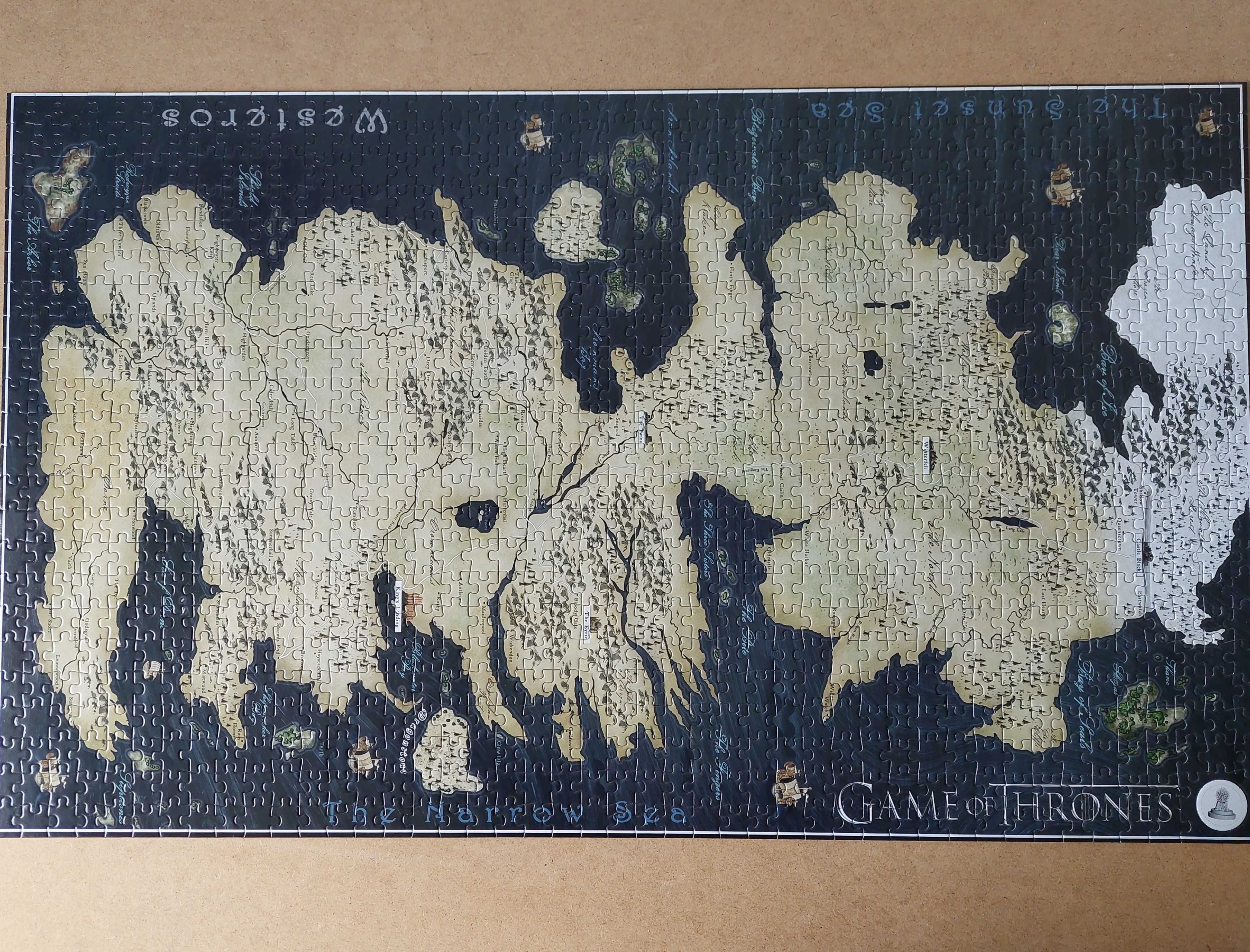 4D Cityscape: Game of Thrones HBO Puzzle of Westeros gra o tron