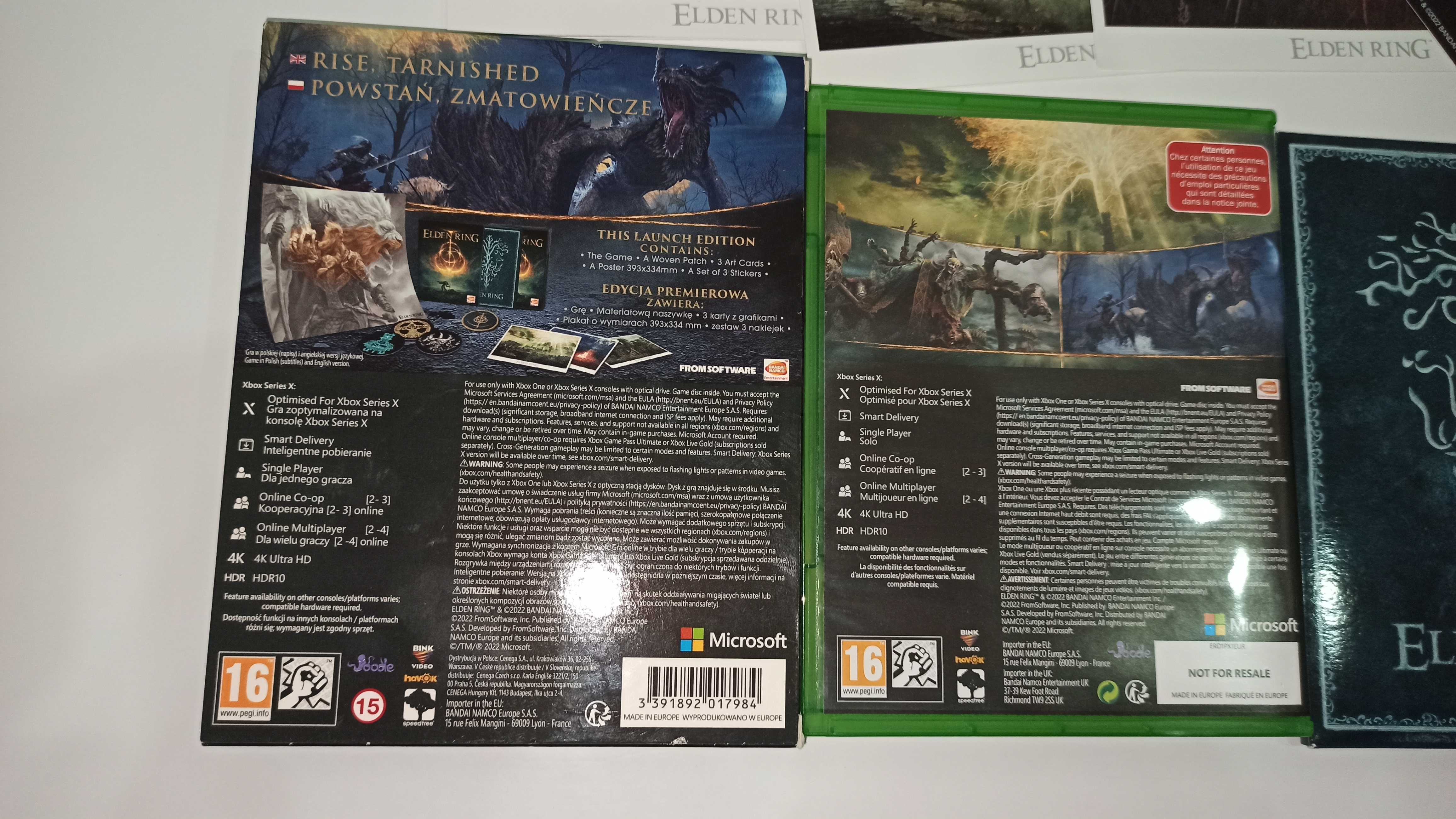xbox one ELDEN RING po polsku YOU DIE super RPG edycja BOX z dodatkami