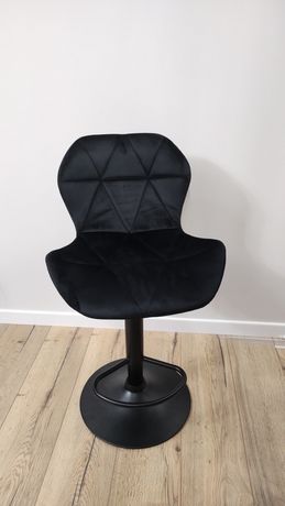 Hoker krzesło barowe czarne