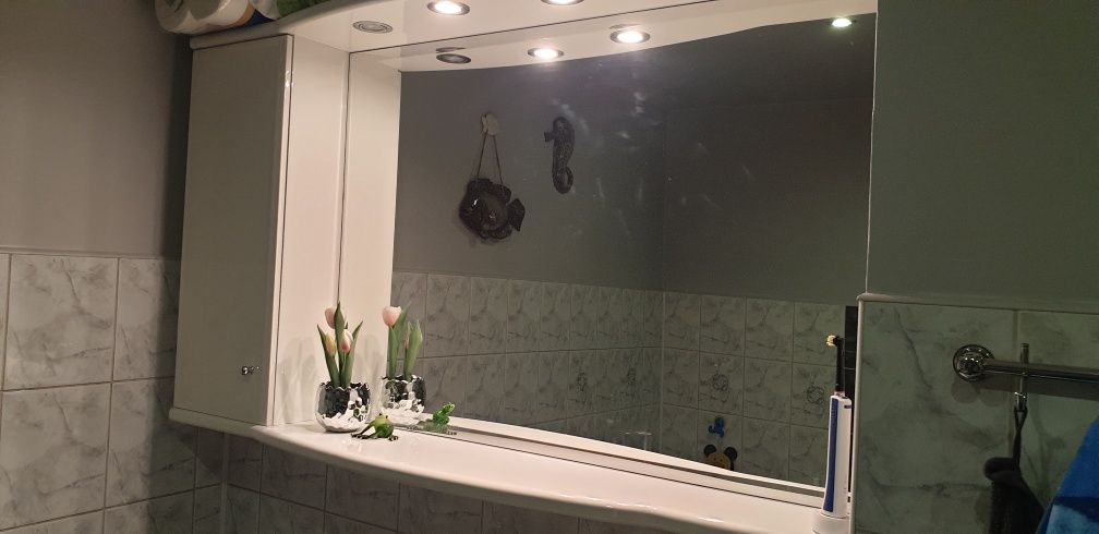 Meble łazienkowe z lustrem