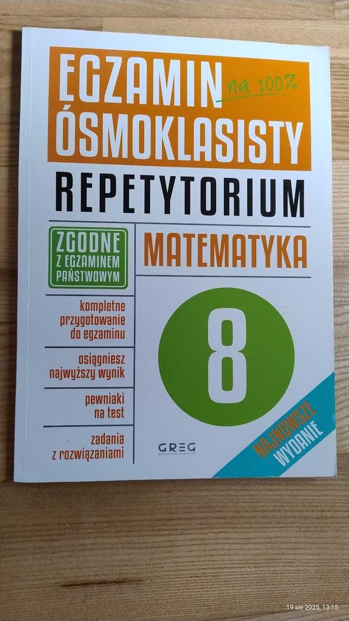 Egzamin ósmoklasisty - repetytorium + arkusze. Matematyka