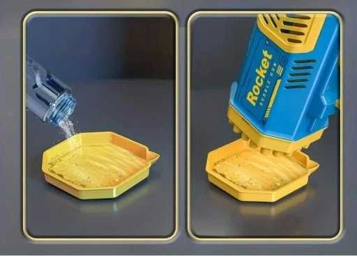 PISTOLET do baniek Mydlanych AUTOMAT generator oświetlenie LED + PŁYN