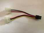 Kabel kabelek zasilający - dwie wtyczki męskie/ gniazdo 4 pin
