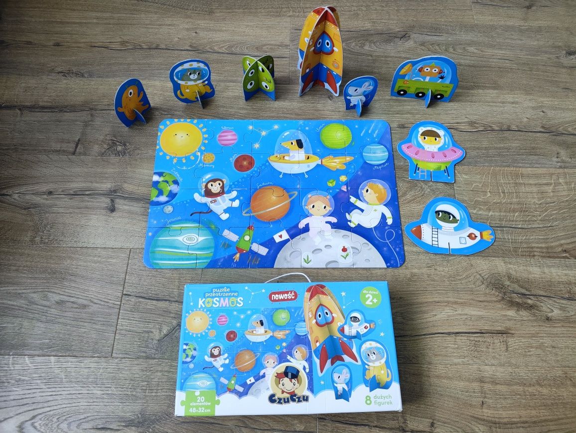 CzuCzu Kosmos puzzle z figurkami 2+ dla dzieci