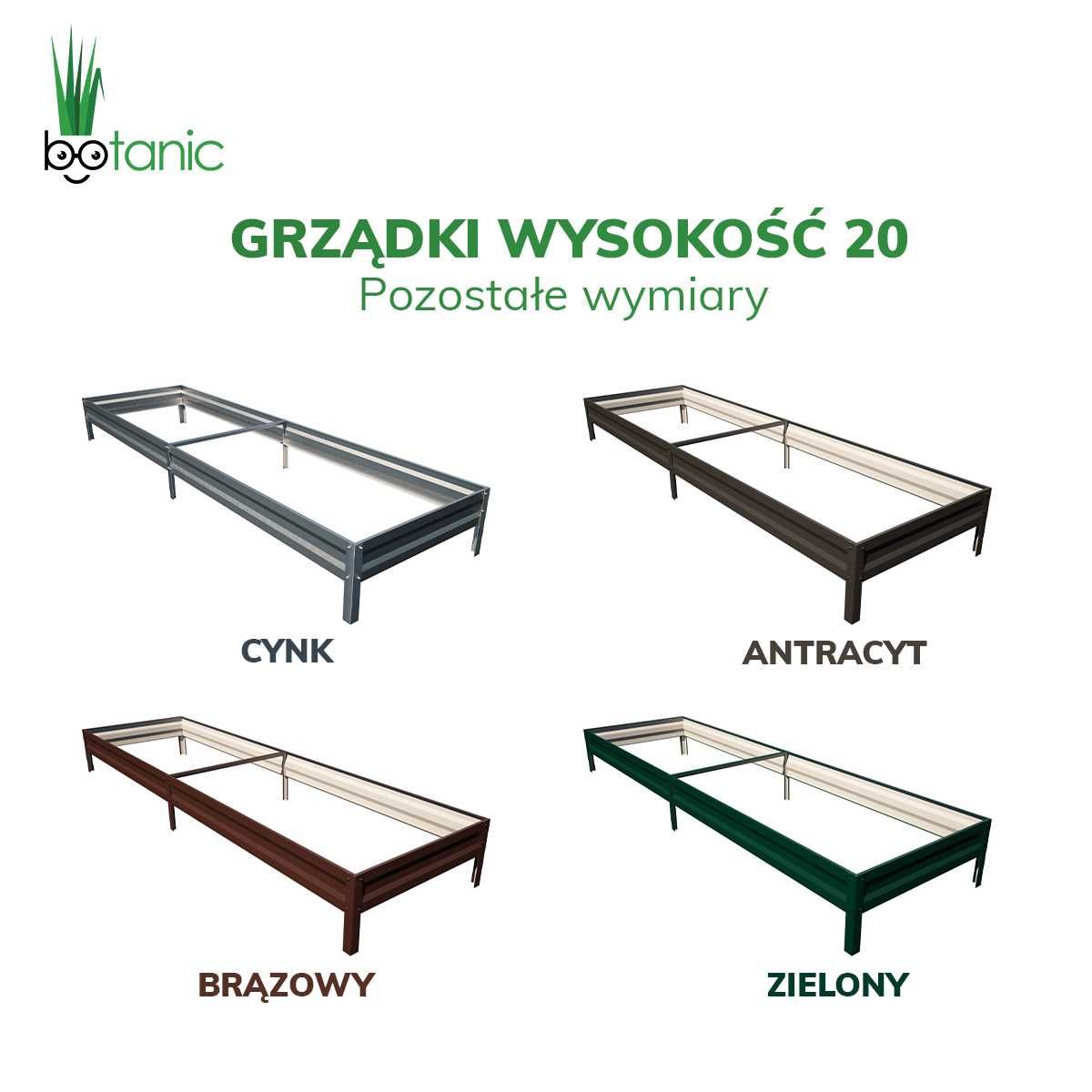 Grządki / donice / podwyższone 0,65x3m , 1x3 m