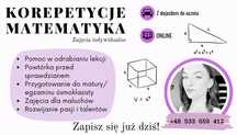 korepetycje matematyka 60zl/60min