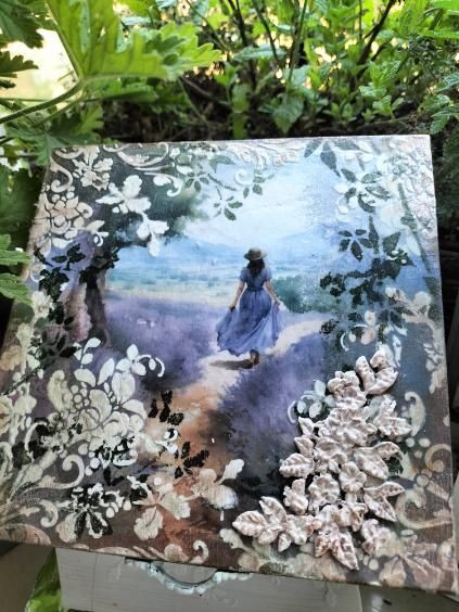 Szkatułka pudełko pudełeczko na biżuterie decoupage