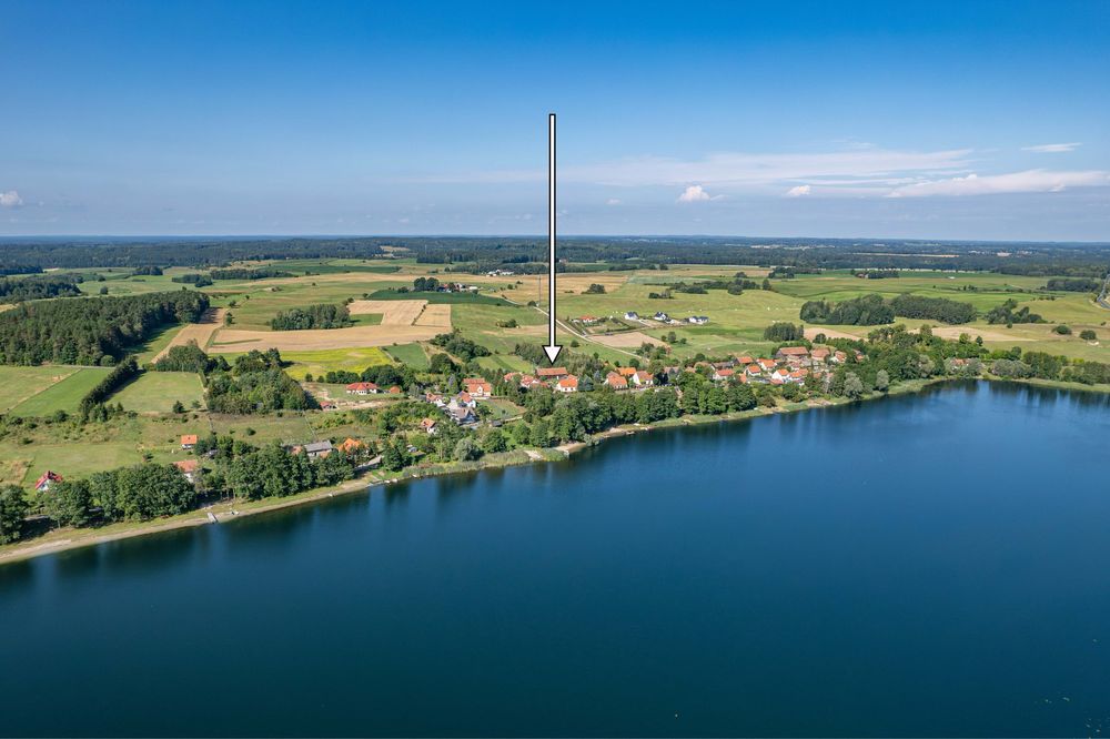 Domek na Mazurach 10os., Domek nad jeziorem, prywatna plaża