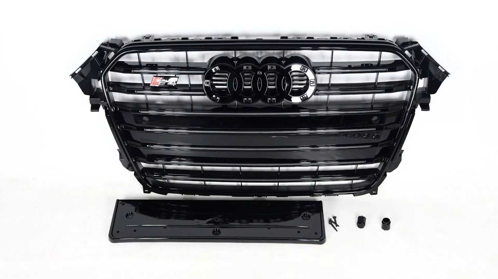 Atrapa Grill Audi A4 B8 2012/2015 styl S4 Black/chrome/ quattro