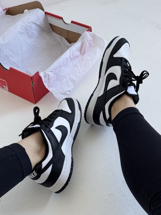 Оригинал Nike Dunk Low Retro ‘Pandaʼ (DD1391 100) кожание данки панда