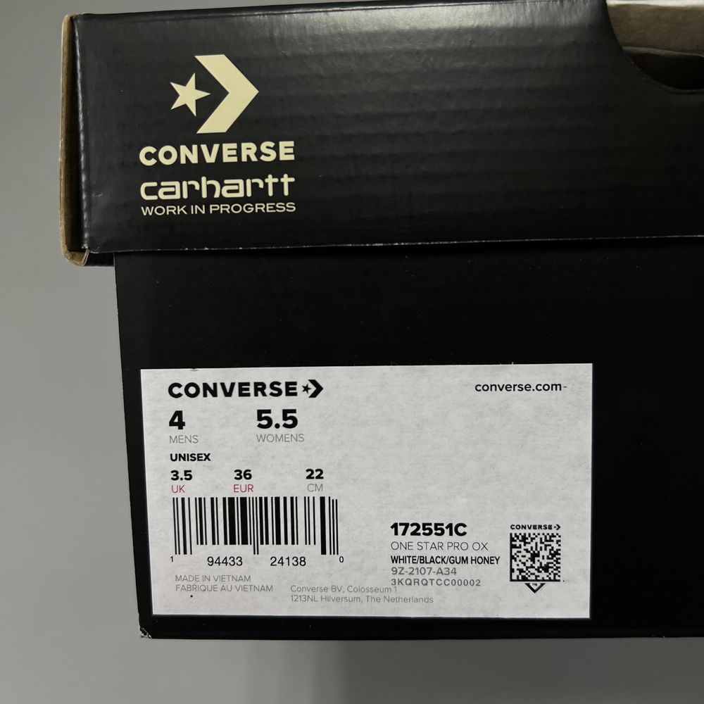 Carhartt x Converse оригинал новые кеды коллаб (NEW)