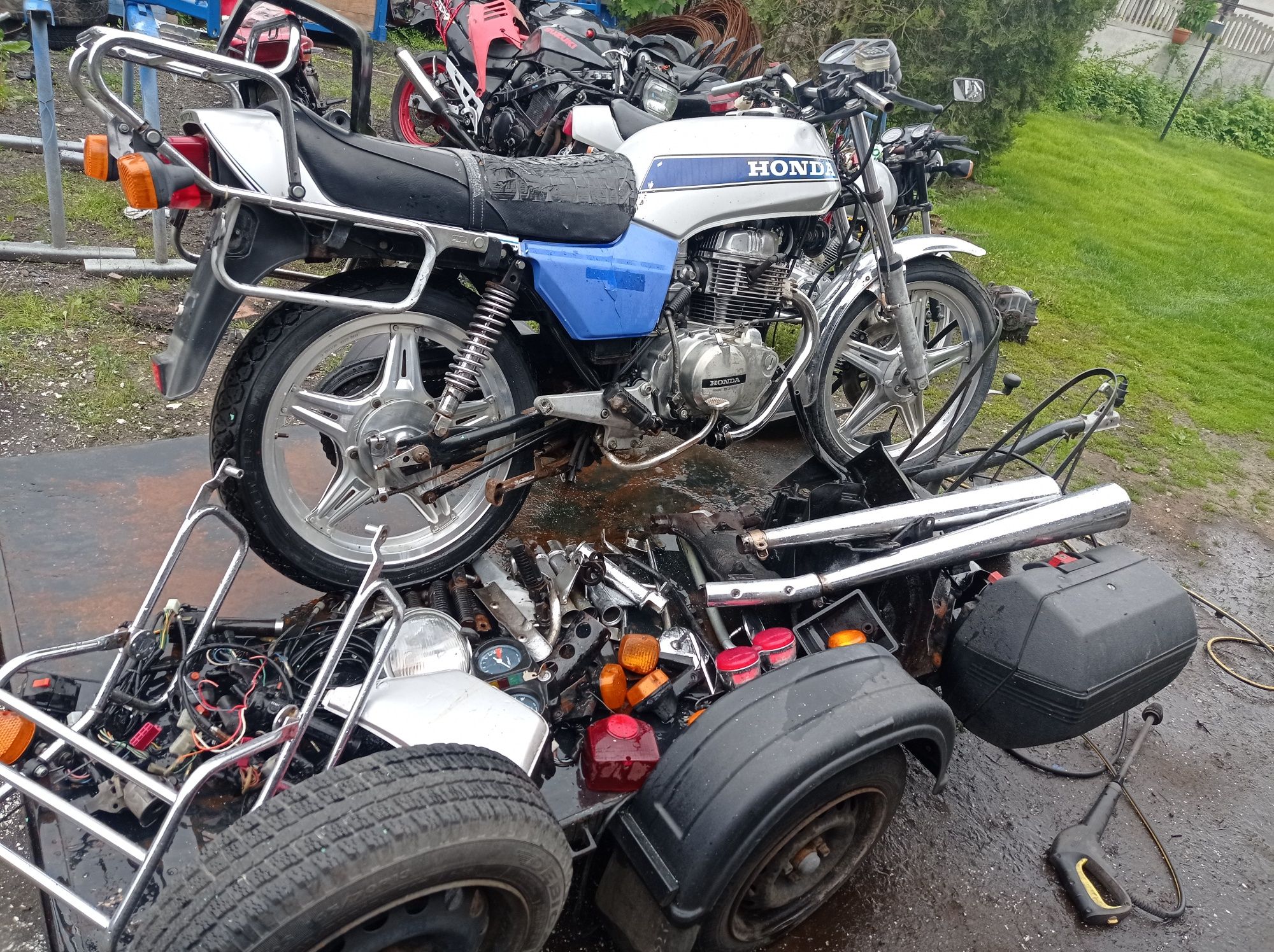 Honda cb250n cb 250 części wydech silnik lagi moduł zegar boczek wal