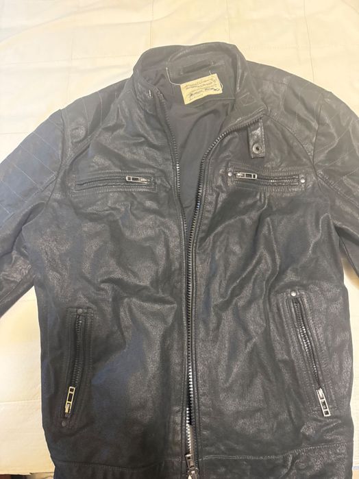 Kurtka skórzana męska